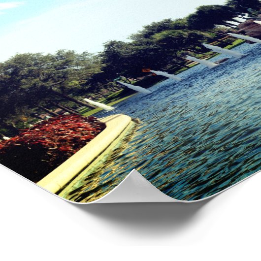 PALMBÄUME UND GRÜNDUNG POSTER (Ecke)