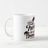 PALMBÄUME UND SALTY BREEZE - STRANDSTRAND KAFFEETASSE (Links)