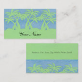 PALMBÄUME-VISITENKARTEN VISITENKARTE (Vorne/Hinten)