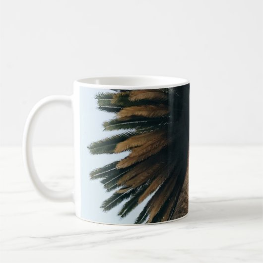 Palmbaumfotografie Kaffeetasse (Links)