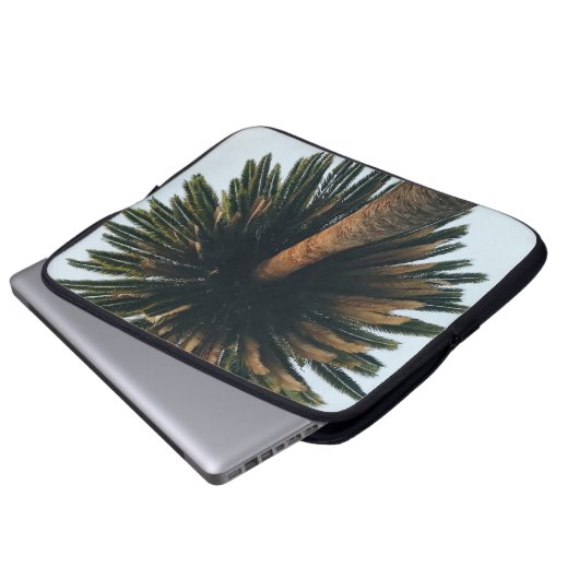 Palmbaumfotografie Laptopschutzhülle (Vorne Knopf)