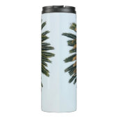 Palmbaumfotografie Thermosbecher (Rückseite)