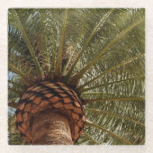 Palmbaumglas-Untersetzer Glasuntersetzer (Vorderseite)