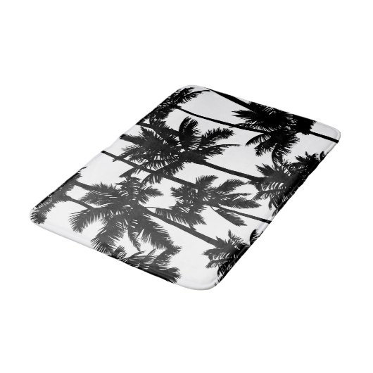 Palmbaummuster Badematte (Schrägansicht)