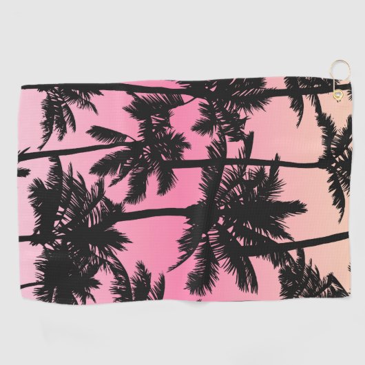 Palmbaummuster Golfhandtuch (Horizontal)