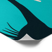 Palmbaumposter, Aufstieg und glänzende Wandkunst Poster (Ecke)