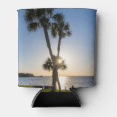 Palmbaumschere Silhouette kann kühler werden Dosenkühler (Vorderseite)