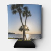 Palmbaumschere Silhouette kann kühler werden Dosenkühler (Rückseite)