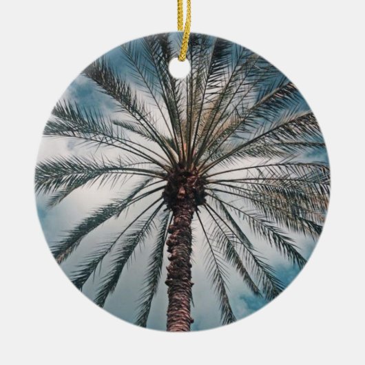 Palmbaumschmuck Keramik Ornament (Vorne)