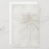 Palmbaumverkleidung - Sandfarbe Briefpapier (Vorne/Hinten)