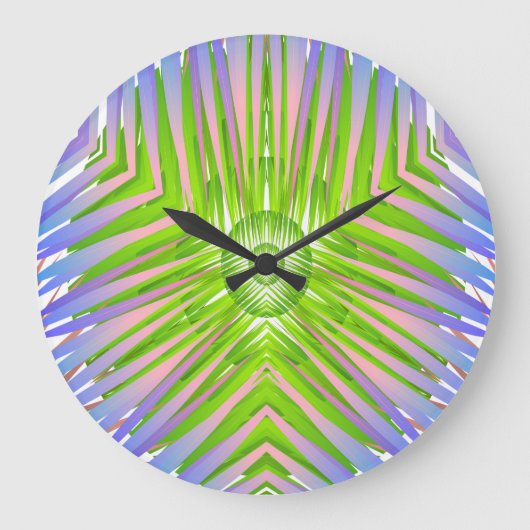 Palmbild für die Acrylwand Große Wanduhr (Vorderseite)