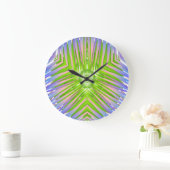 Palmbild für die Acrylwand Große Wanduhr (Zuhause)