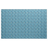 Palmblatt-Blau-Muster Stoff (Yard (91,4 cm))