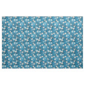 Palmblatt-Blau-Muster Stoff (Fat Quarter (45,7 x 55,9 cm))