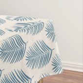 Palmblatt Blau und Creme Tischdecke (Beispiel)