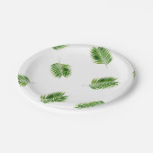 Palmblatt-Druck-tropischer PapierTeller (Schrägansicht)
