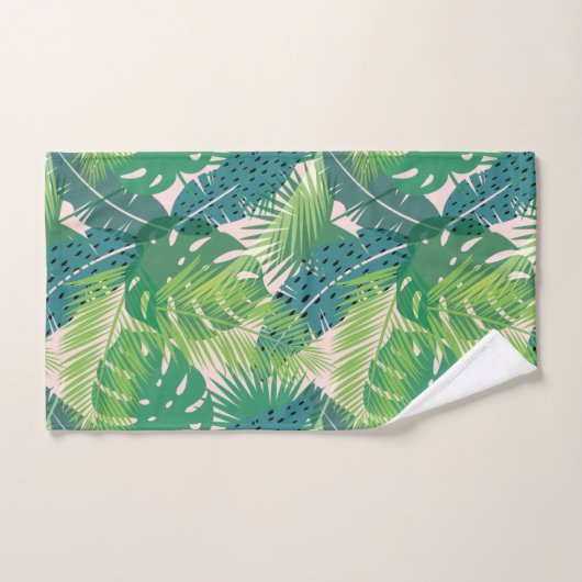 Palmblatt-Mustertuch-Set Badhandtuch Set (Handtuch)