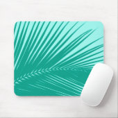 Palmblatt - Türkis und Aqua Mousepad (Mit Mouse)