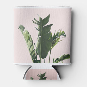 Palmblätter auf Rosa Dosenkühler