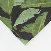 Palmblätter Fleecedecke (Ecke)