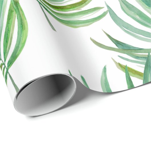 Palmblätter Geschenkpapier (Rolleneckpunkt)