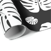 Palmblätter-Muster-Geschenkpapier Geschenkpapier (Rolleneckpunkt)