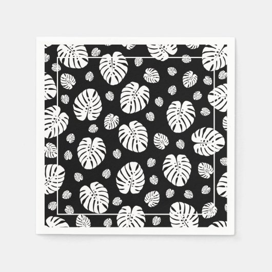 Palmblätter Muster Papiertaschentuch Serviette (Vorderseite)