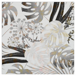 Palmblätter, tropisch, botanisch, bunt stoff