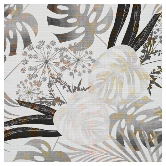 Palmblätter, tropisch, botanisch, bunt stoff (Muster)