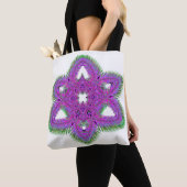 Palmblätterbild für Tote Tasche (Von Nahem)