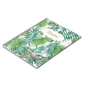 Palmblätterblättern, Starfish, Personalisiert Notizblock (Linke Seite)