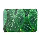 Palmblätterblättern, tropisches Blattwerk, Regenwa Badematte (Vorderseite)