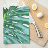 Palmblätterblättern, tropisches Blattwerk, Regenwa Geschirrtuch (Viertel Falte)