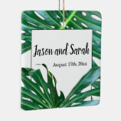 Palmblätterblättern, tropisches Blattwerk, Regenwa Keramikornament (Rechts)