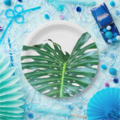 Palmblätterblättern, tropisches Blattwerk, Regenwa Pappteller (Party)