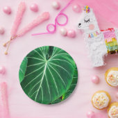 Palmblätterblättern, tropisches Blattwerk, Regenwa Pappteller (Party)