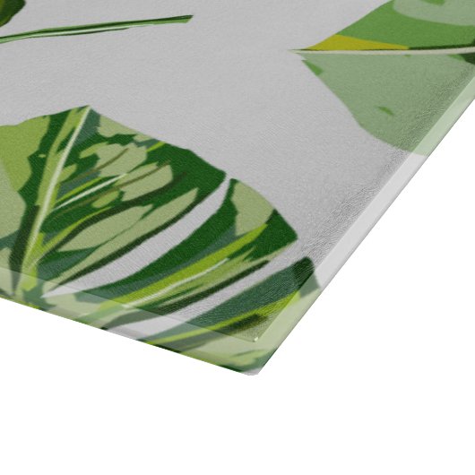 Palmblättermuster Schneidebrett (Ecke)