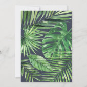 Palmblätternacht, Wasserfarbenblätternacht Save The Date (Rückseite)