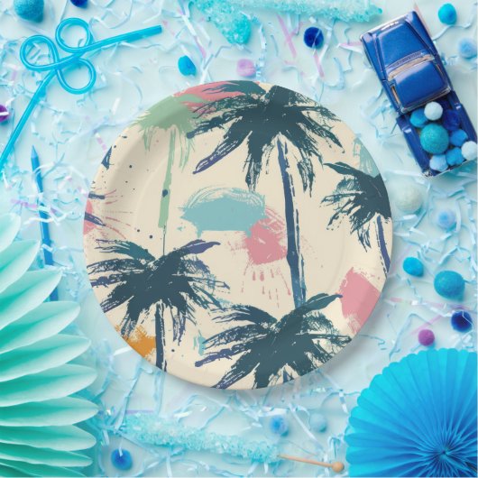 Palmblätterplatte Pappteller (Party)