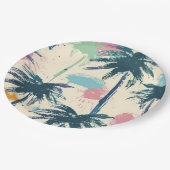 Palmblätterplatte Pappteller (Schrägansicht)