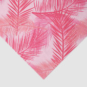 Palmblätterprint, Koralle, Pfirsich und Pastellros Seidenpapier (Ausschnitt)