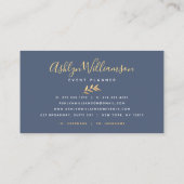 Palmblättrige Schrifttyp der Goldmedaille Visitenkarte (Rückseite)