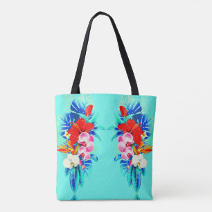 Palmblättrige tropische Orchideen Tasche