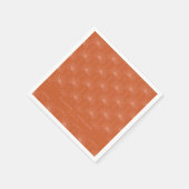 Palmblättriger Botanischer Burnt Orange Custom Wed Serviette (Ecke)