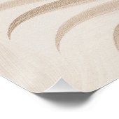 Palmblättriger - neutraler Zen - Wandkunst - Minim Poster (Ecke)