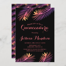 Palmblättriger Tropenholz Quinceañera Süße 16 Einl