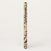 Palmblättriges tropisches pinkfarbenes pfirsichfar Case-Mate iPhone hülle (Hinten/Links)