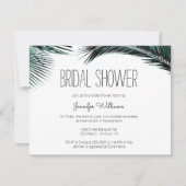 Palmblattstrand-Brautpartyeinladungen Einladung (Vorderseite)