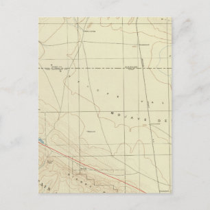 Palmdale quadrangline zeigt San Andreas Rift Postkarte