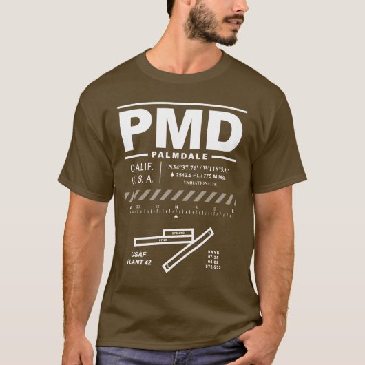 Palmdale Rgnl. Flughafen USAF Pflanze 42 PMD T - S T-Shirt (Vorderseite)
